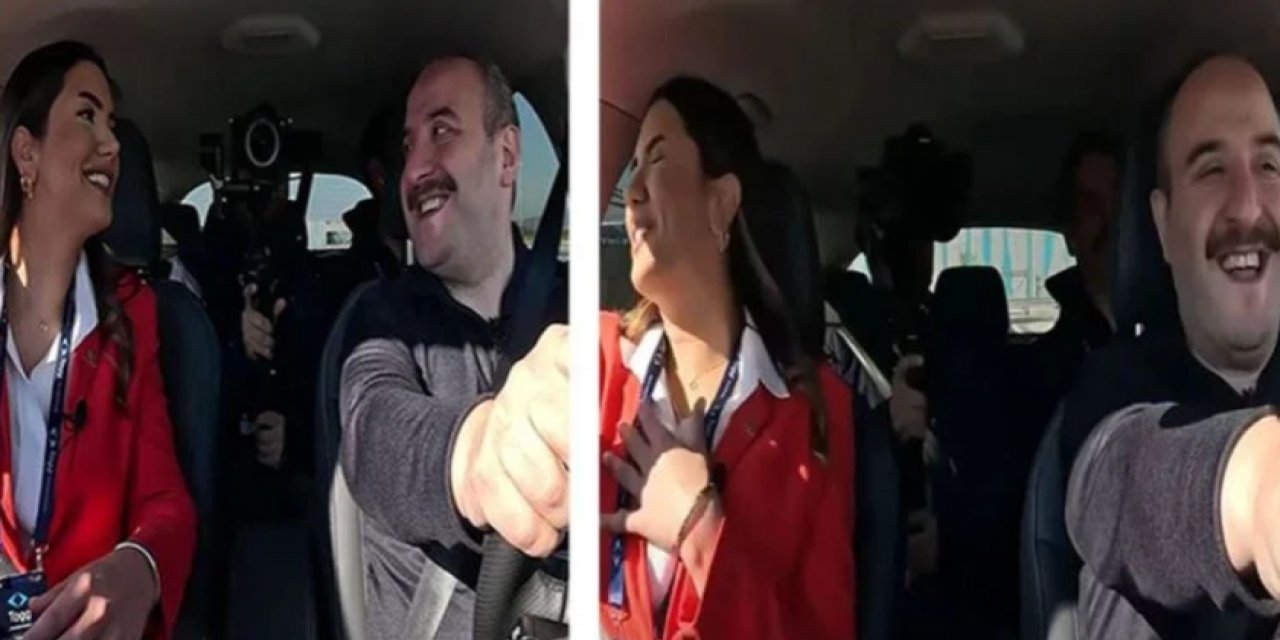 CNN Türk muhabiri Fulya Öztürk'ün, TOGG'un deneme sürüşü sırasındaki tepkisi olay oldu