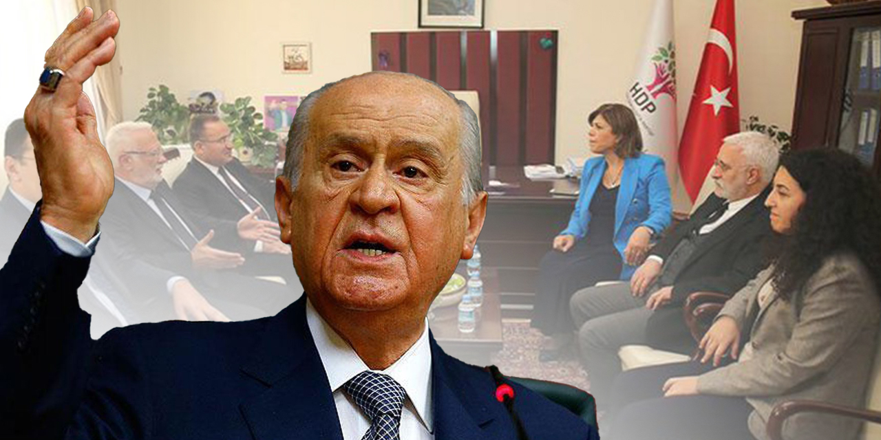 Devlet Bahçeli'yi zora sokacak video! AKP-HDP görüşmesinde başka, CHP-HDP görüşmesinde başka