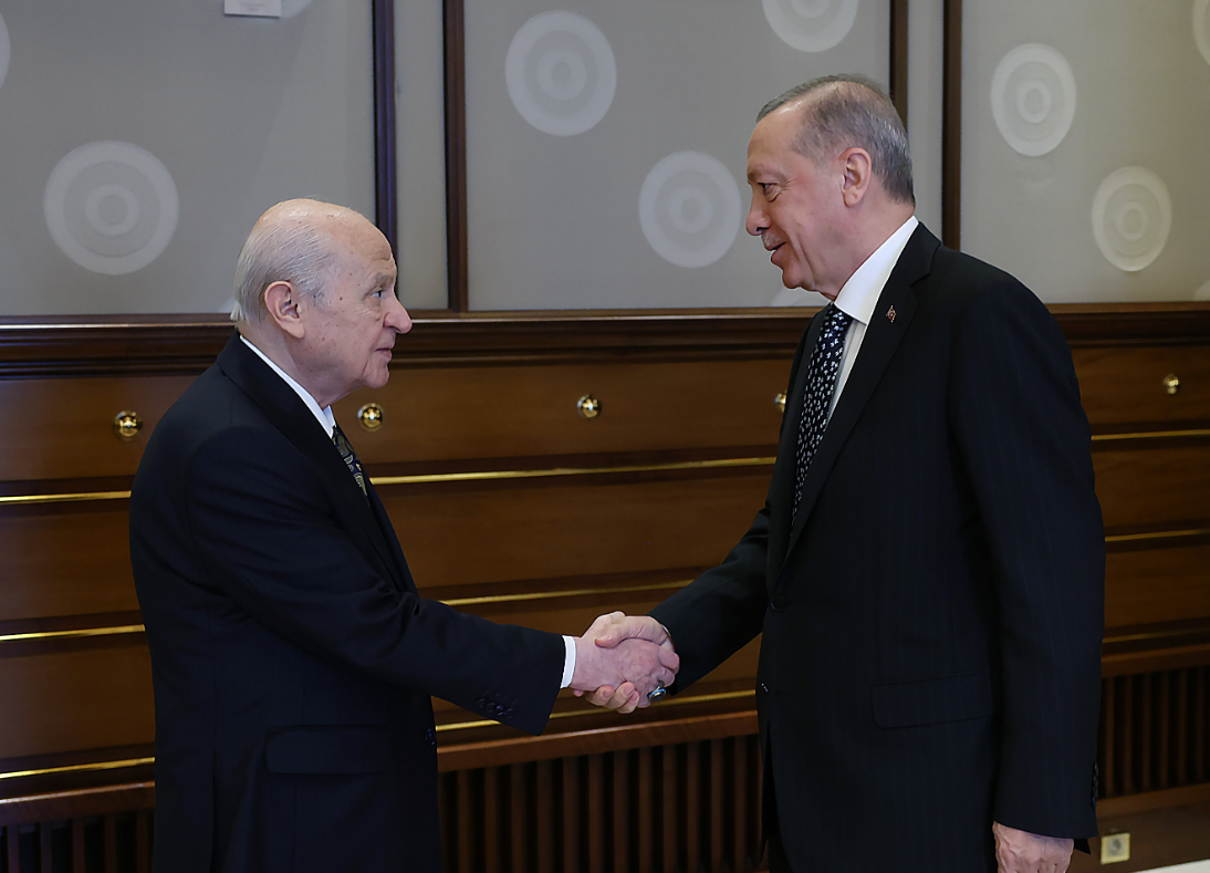 Erdoğan ve Bahçeli'den 1 saatlik görüşme
