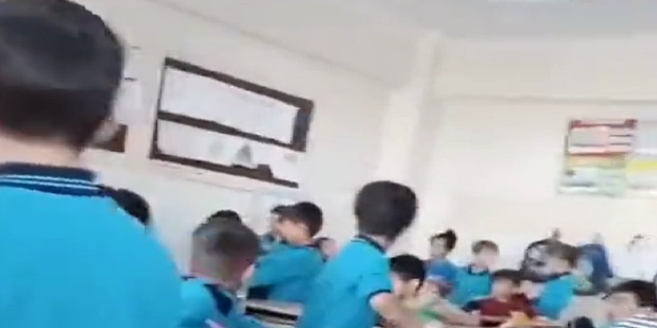 Gaziantep'te ilkokulda skandal görüntüler! Öğretmenden şiddet gören öğrenciler o anları gizlice kaydetti