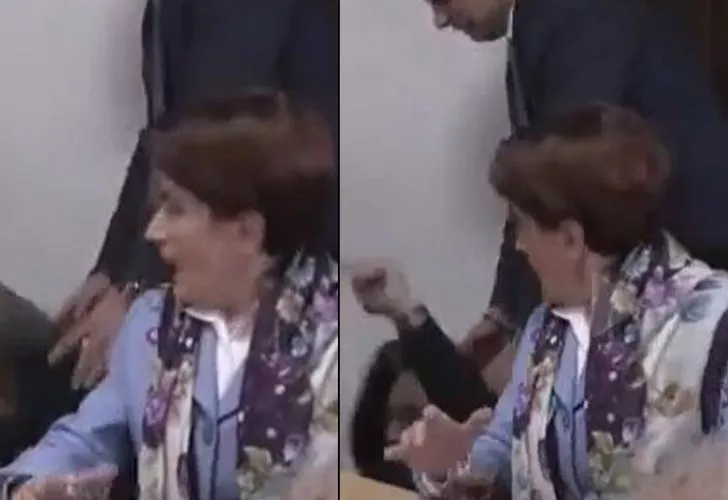 Kendini bir anda yerde buldu! Akşener neye uğradığını şaşırdı