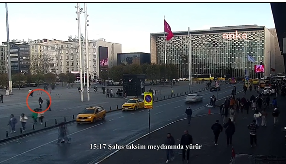 Beyoğlu'ndaki bombalı saldırıda teröristin yeni görüntüleri ortaya çıktı