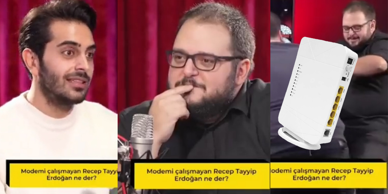 Modemi çalışmayan Erdoğan ne der? Stüdyo yıkıldı...