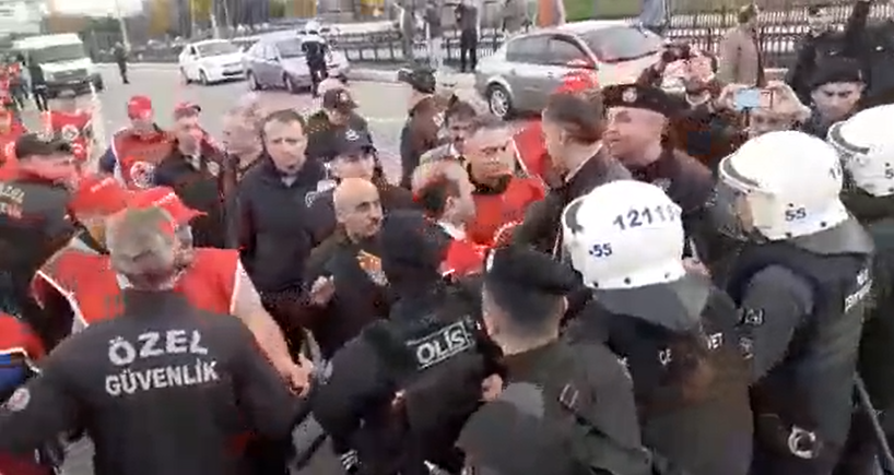OMÜ'de işçilere polis müdahalesi: "Cevabı sandıkta vereceğiz"