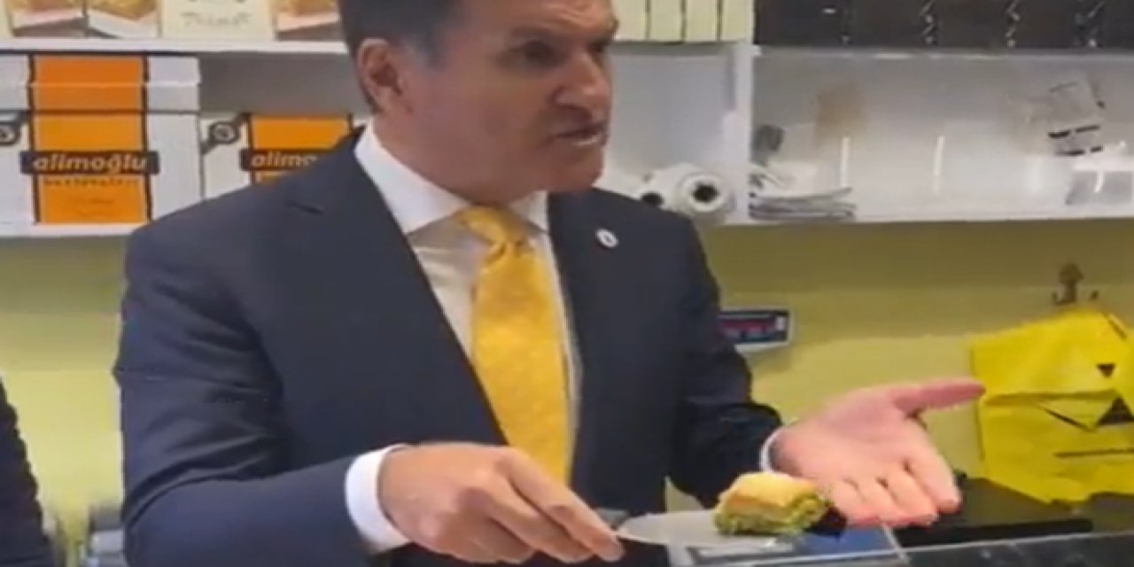 Mustafa Sarıgül baklavanın tanesini sordu tezgahı tokatladı
