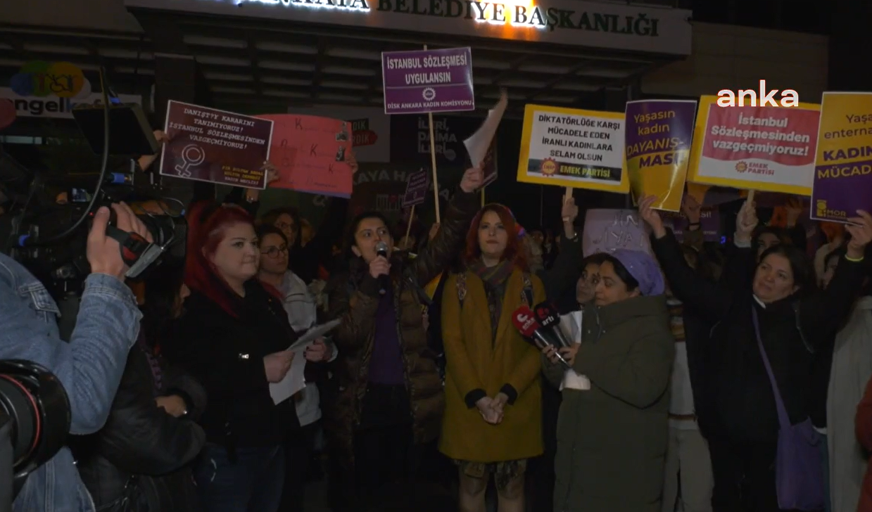 İstanbul ve Ankara'da "kadına şiddet" eylemi... Kadınların eylemi yasak ve gözaltıyla geçti