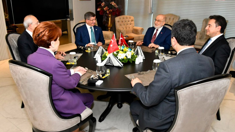 Altılı masadan Erdoğan'ın adaylığına yorum: Erdoğan yeniden aday olamaz