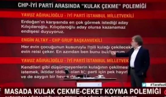 Ahmet Hakan'ın programında ilginç ses