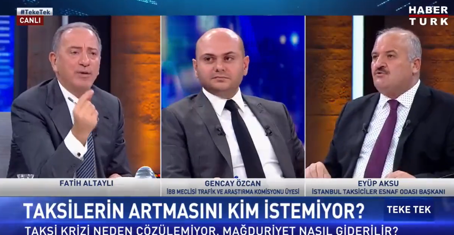 Fatih Altaylı, Taksiciler Odası Başkanı Eyüp Aksu'nun yüzüne baka baka anlattı! İstanbul'daki taksi krizine isyan etti