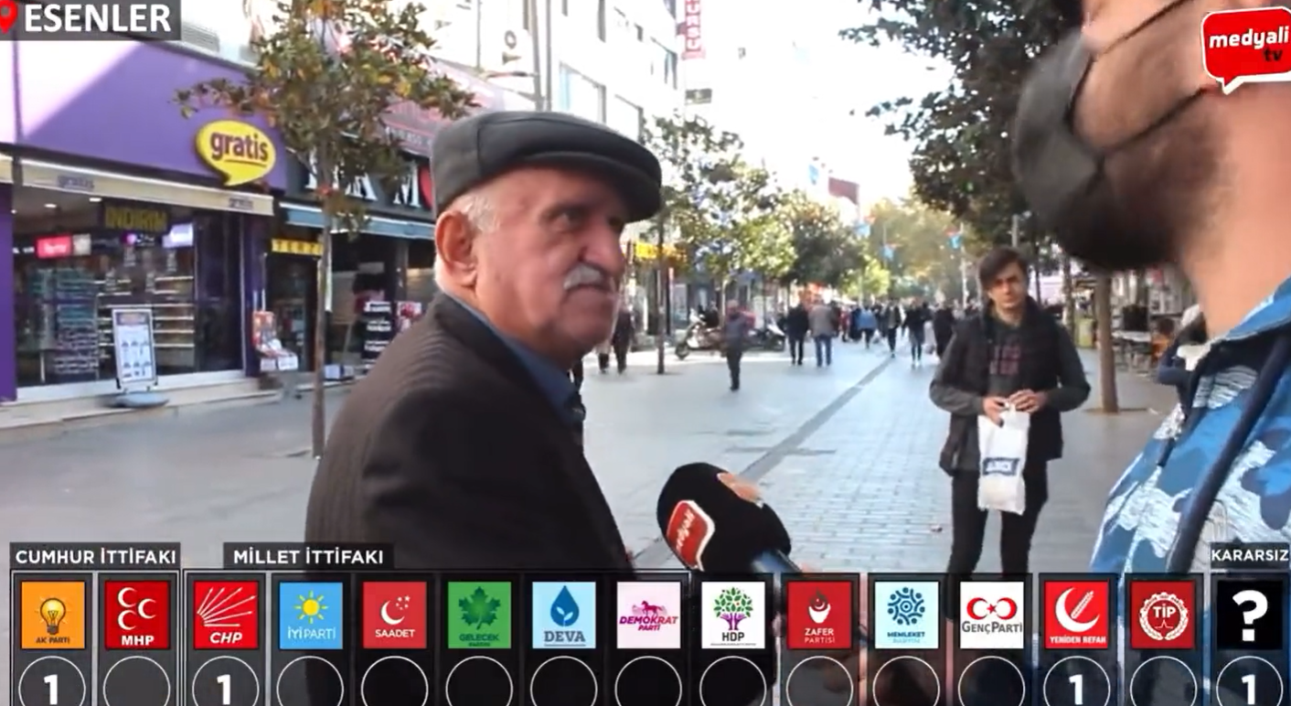 Sokak röportajında bir garip diyalog: "Seçim olsa kime oy verirsin? Garıya veririm..."