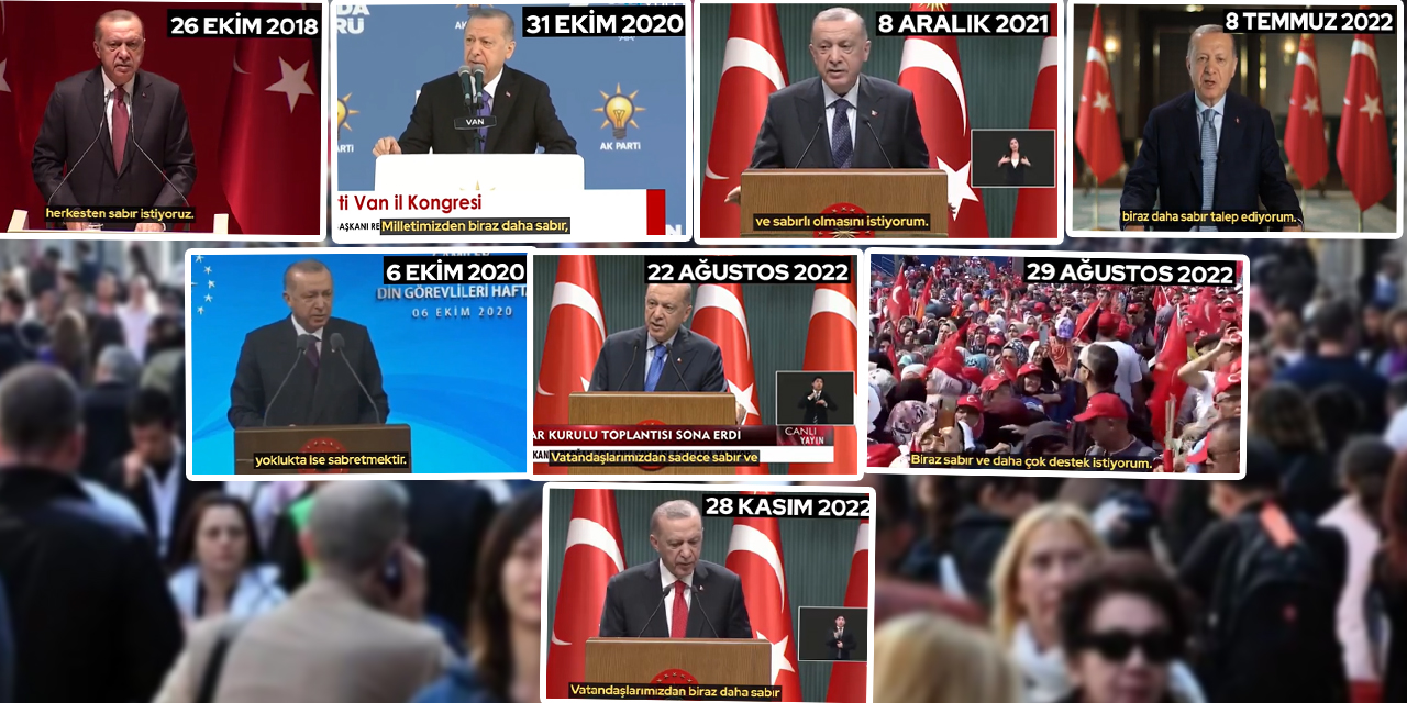 Ali Babacan, Erdoğan'ın "sabır"larını yayınladı
