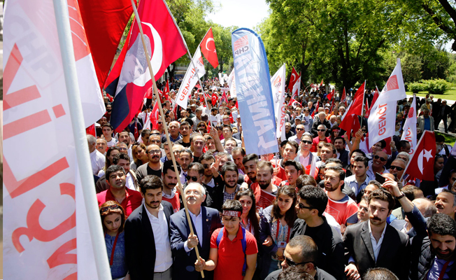 CHP liderinin 'Gandi yürüyüşü'ne ÖDP ve HAZİRAN'dan destek: Biz de varız, milyonlarız