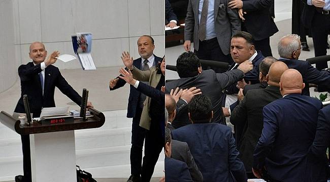 Süleyman Soylu'nun yüzüne o fotoğrafları fırlattılar! Hava uçan fotoğraflar Tarkan'ın "Yak bütün fotoğrafları" şarkısıyla paylaşıldı