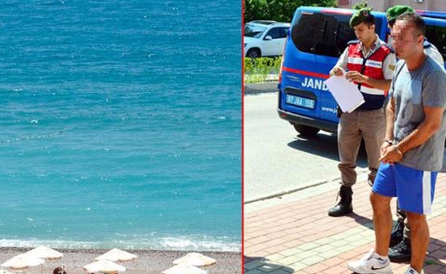 Yerde bulduğu tırpanla...