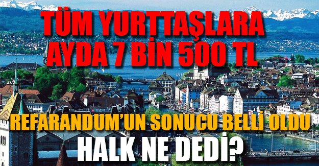 İsviçre'deki referandum reddedildi
