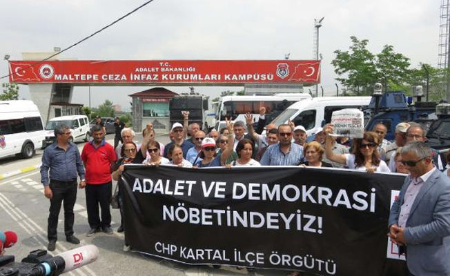 CHP Maltepe Cezaevi önünde her gün nöbet tutacak