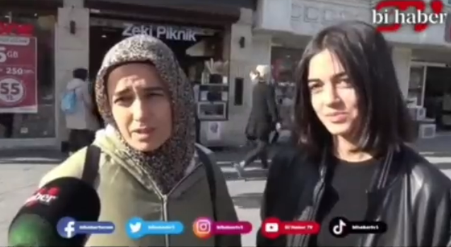 Anne-kızın verdiği "Erdoğan" yanıtı sokak röportajına damga vurdu!