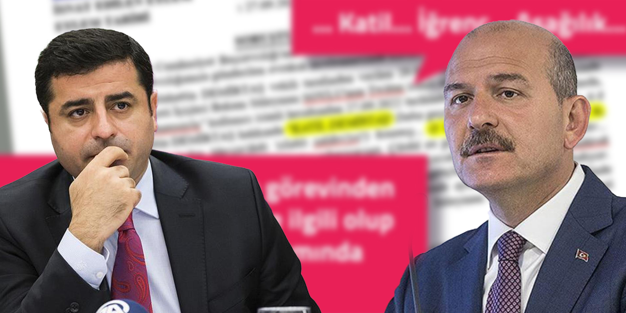 Selahattin Demirtaş'tan Süleyman Soylu ile ilgili belgeli paylaşım!