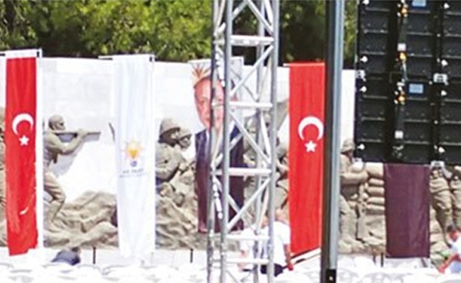 AKP'den Çanakkale şehitlerine büyük saygısızlık