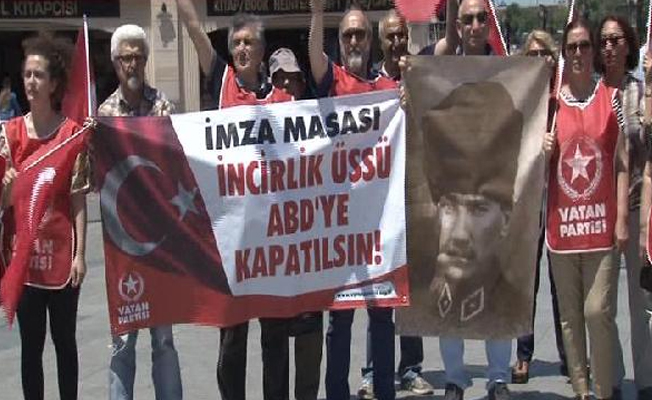 'İncirlik üssü AB'ye kapatılsın' eylemi