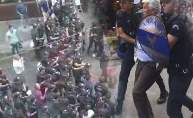 Ankara'da Gülmen ve Özakça için toplananlara polis müdahalesi