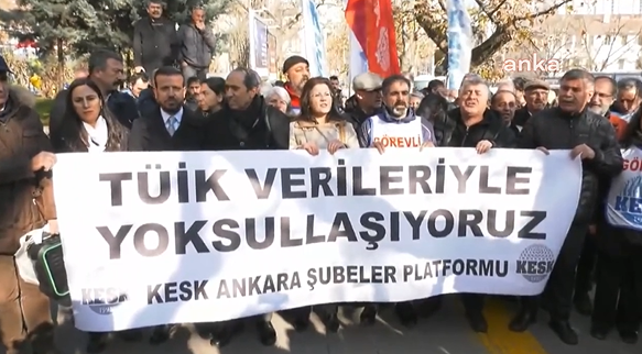 KESK enflasyon verilerini protesto etti: Sahte rakamlardan ibaret