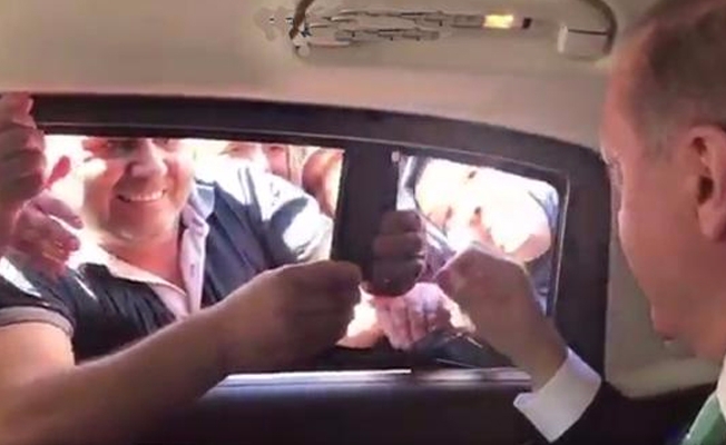 Birden Cumhurbaşkanı'nın makam aracına yanaştı ve...