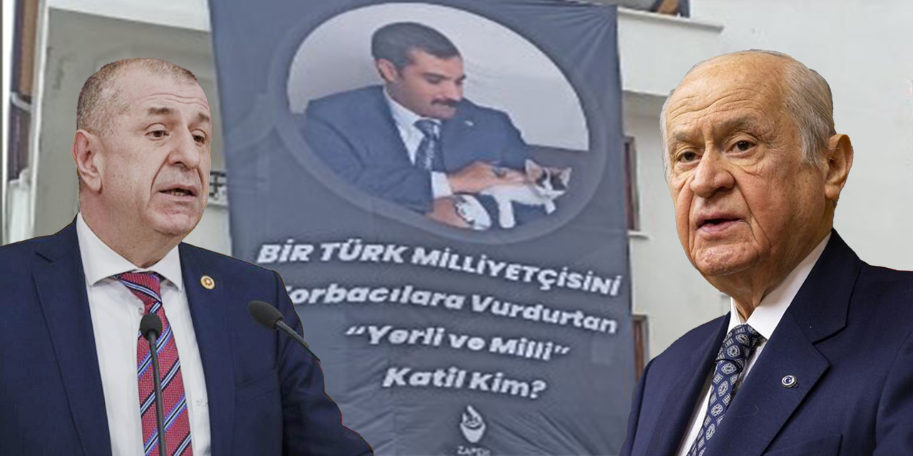Ümit Özdağ'dan kendisini ve partisini hedef alan Devlet Bahçeli'ye afişli yanıt