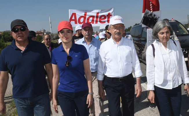 Adalet Yürüyüşü'nün 3. gününde sürpriz isimler
