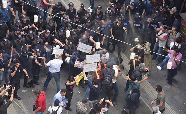Açlık eylemine polis müdahale etti!