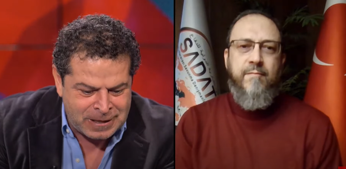 SADAT, Cüneyt Özdemir'in programında fena faka bastı! Canlı yayında önüne gelince dondu kaldı