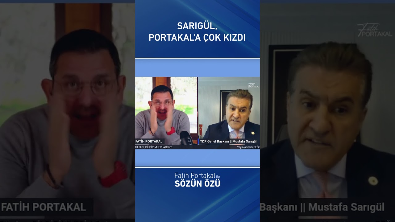 Mustafa Sarıgül, Fatih Portakal'ın o soruna böyle yanıt verdi: "Sarıgül'le konuşuyorsun sözlerine çok dikkat et"