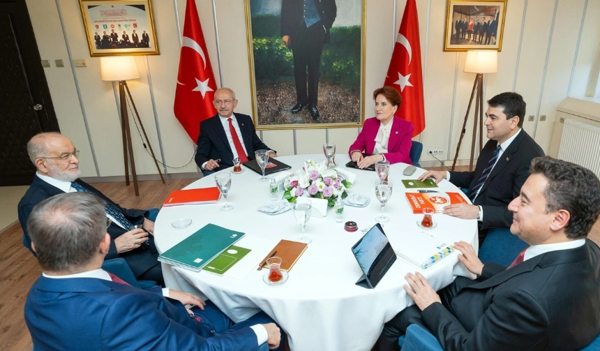 Altılı Masa'nın 11. toplantısı başladı