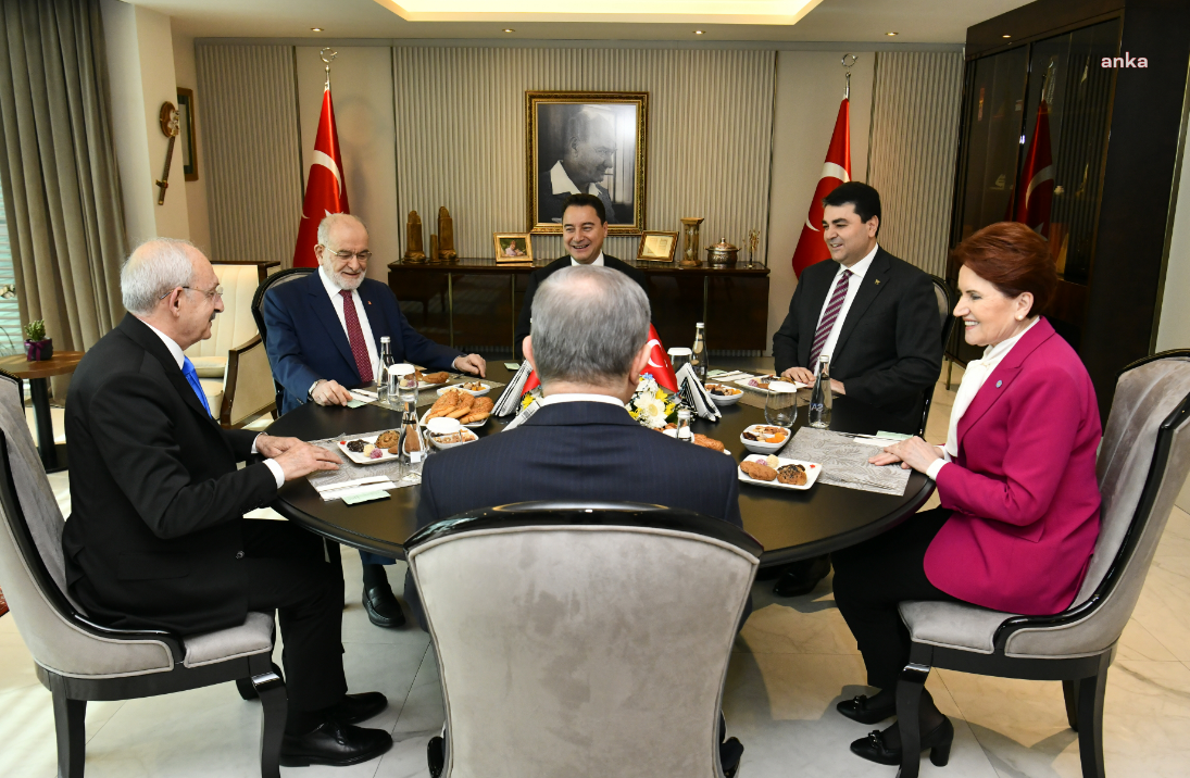Altılı masa toplantısı sona erdi... İşte yayımlanan bildiri!