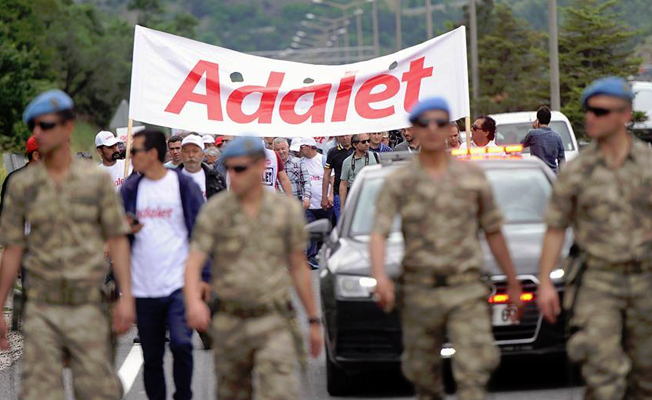 Adalet Yürüyüşü'nde beşinci gün: Saldırılar olabilir