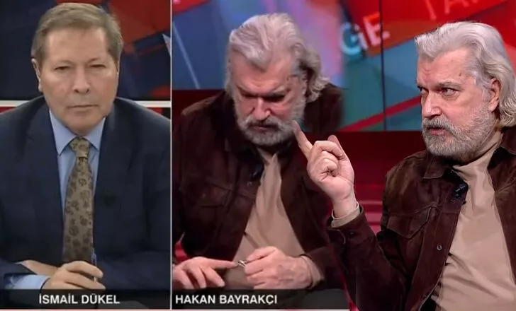 Hakan Bayrakçı, CNN Türk canlı yayınında tırnaklarını kesti