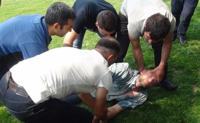 Polisler ayıltmaya çalıştı!