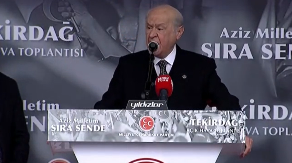 Devlet Bahçeli büyük bir merakla Tekirdağ'dan seslendi