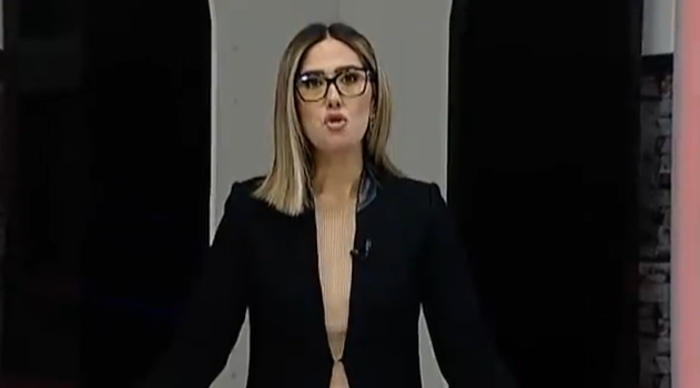 Kayseri'deki yerel kanal spikeri canlı yayında depreme yakalandı! Endişe dolu anlar...