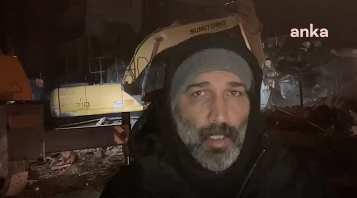 Barış Atay İskenderun'dan yayın yaptı: Kurtarma çalışması yok, hafriyat çalışması var