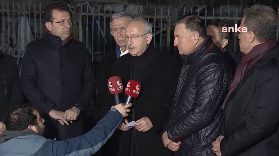 KIlıçdaroğlu, deprem bölgesi Hatay'da konuştu: "Söylenecek çok şey var, yeri zamanı geldiğinde konuşacağız"