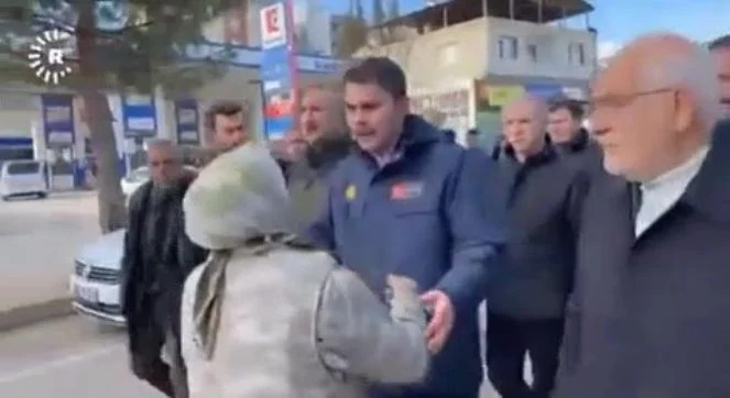 Yaşlı kadın Bakan Kurum'a 'yardım gelmedi' diyerek isyan etti