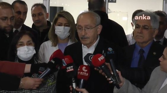 Kılıçdaroğlu Ankara'ya getirilen depremzedeleri ziyaret etti: "Hıçkırıklarını tutamadı"
