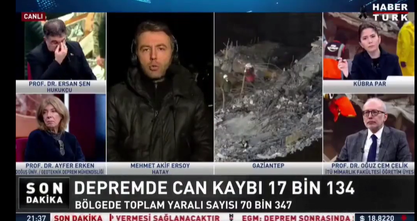 Hatay'da kurtarma şovu! Mehmet Akif Ersoy Habertürk canlı yayınında açıkladı