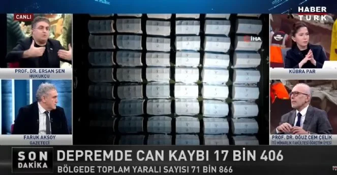 Prof. Dr. Ersan Şen canlı yayında tepki gösterdi: AFAD’a ayrılan bütçe 2.3 Milyar TL. Diyanet'e ayrılan bütçe 35 Milyar TL