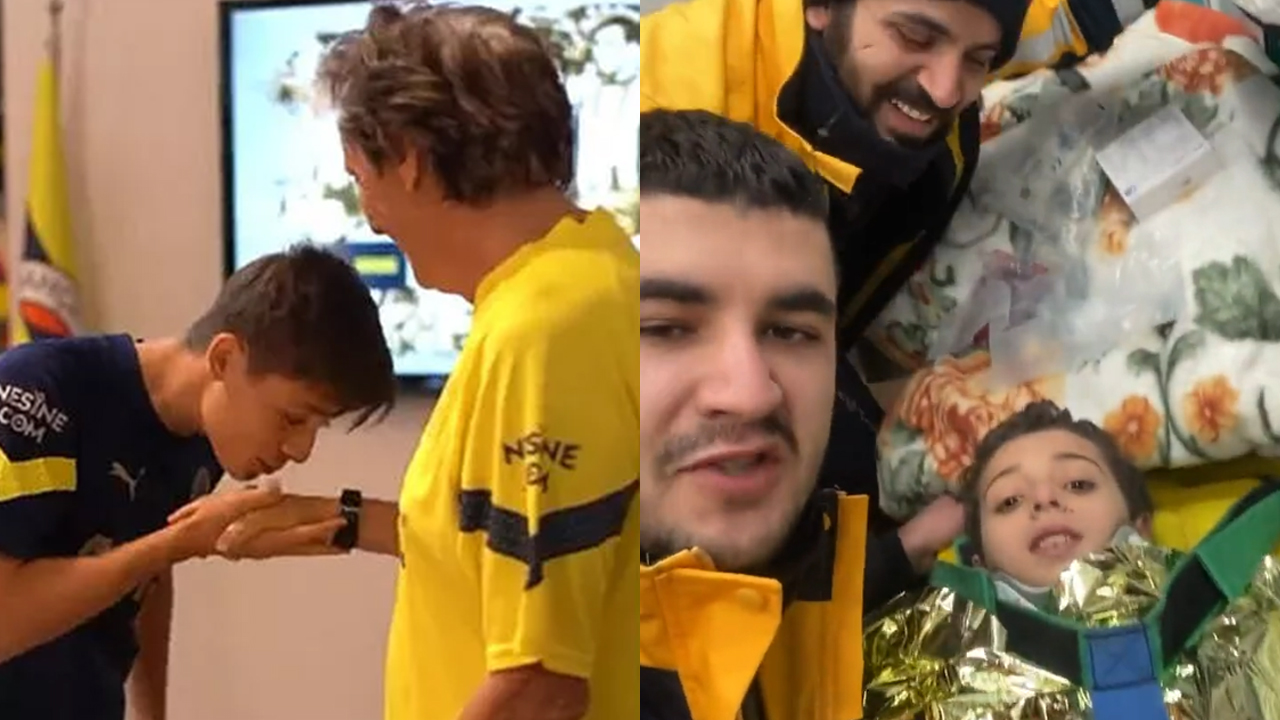 Depremin 113. saatinde kurtarılan minik Mesut'tan Jorge Jesus'a Arda Güler mesajı