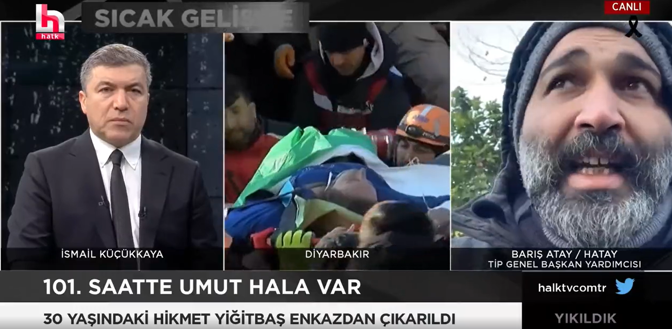 Barış Atay deprem bölgesinden aktardı: "Antakya diye bir yer yok"