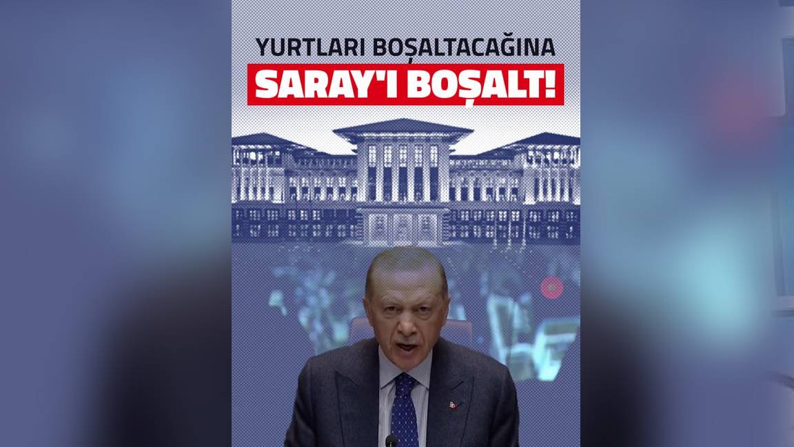 Demirtaş'tan Erdoğan'a: "Yurtları boşaltacağına Saray'ı boşalt"