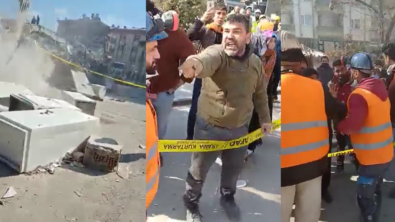 İnsanlar enkaz altındayken "talimatla" banka kasalarını kurtarmaya çalıştılar! Halk çılgına döndü: "Benim canlarım orada yatarken, kasa çıkarma peşindeler, böyle adilik olamaz!"