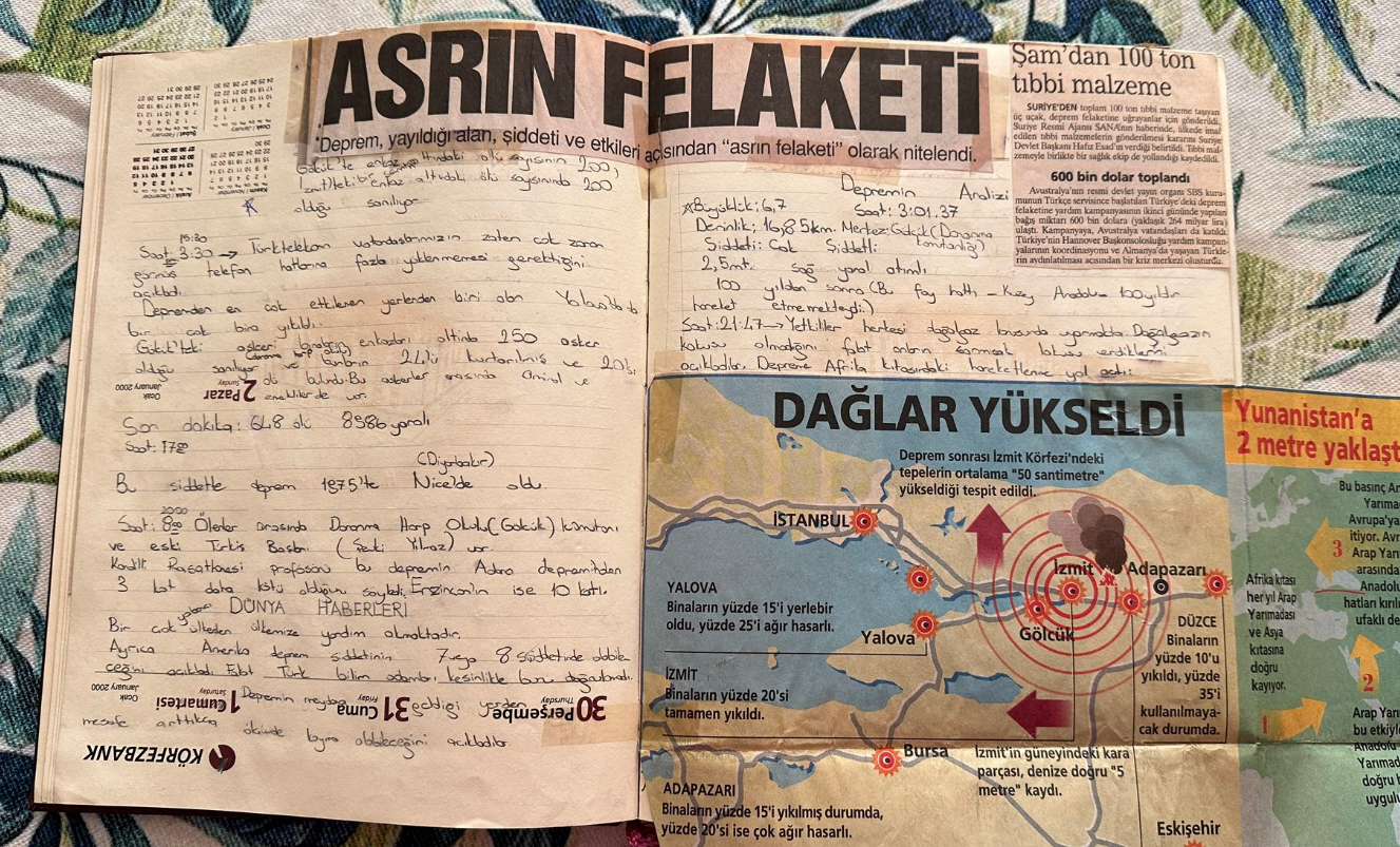 12 yaşındayken tuttuğu, 17 Ağustos 1999 depremi notlarını paylaştı! Asrın Felaketi: Siyasetçiler, müteahhitler, yardımlar, unutulmayanlar...